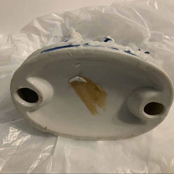 DeVille Delft Style Man & Woman Figurine vintage Taiwan - Picture 6 of 10